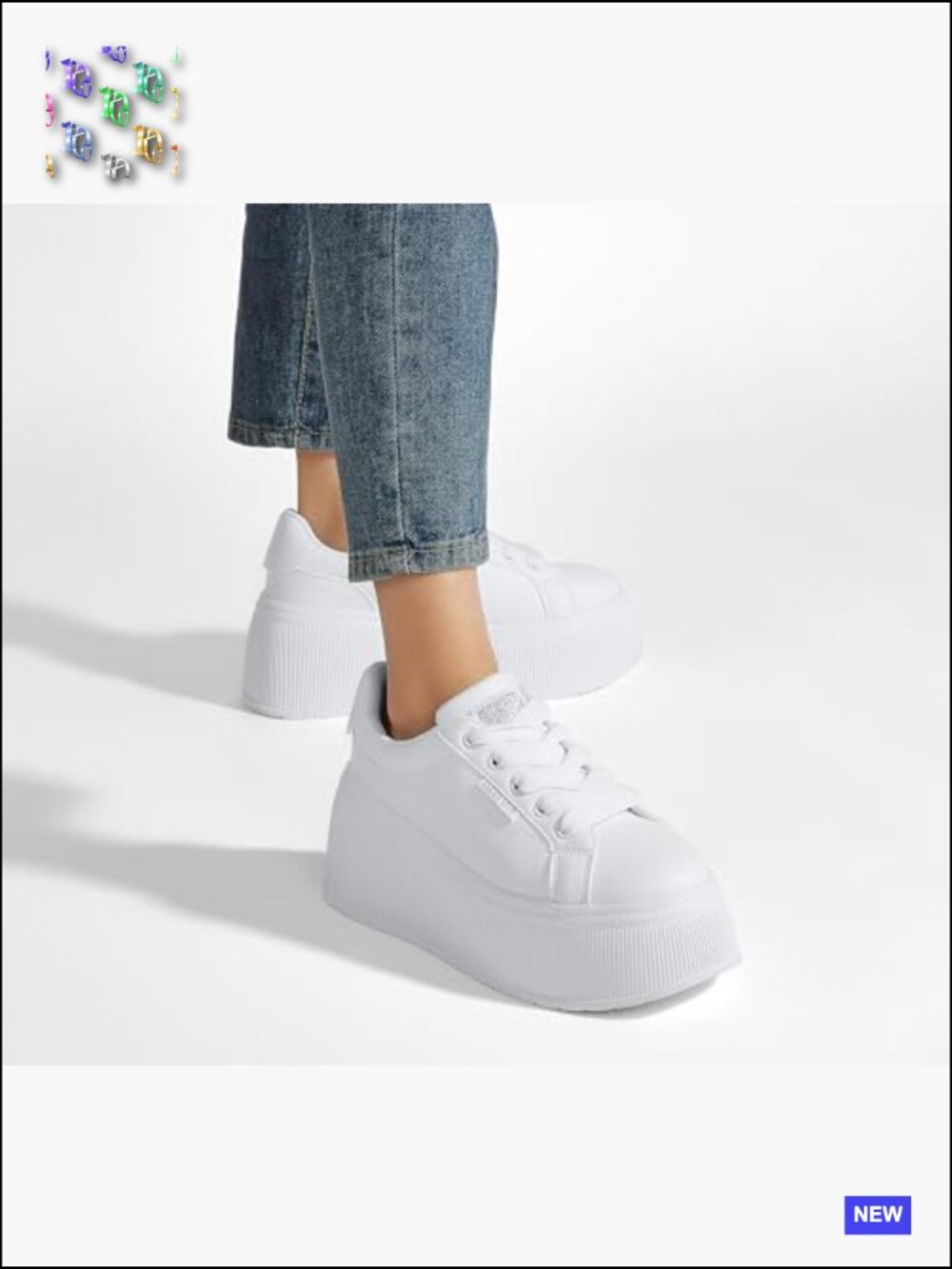 Women's Platform Wedge Sneakers Chunky Lace-Up Retro Low Top Casual Walking - Picture 2 of 7